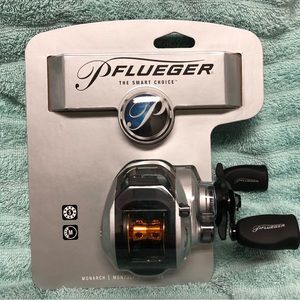 COPY - PFLUEGER  MONARCH MON73LP CASTING REEL  NIB Right hand Retrieval